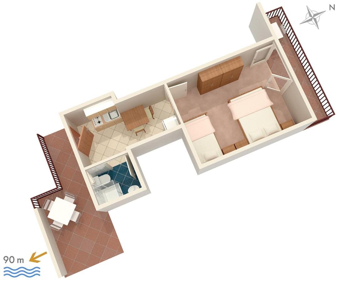 Apartments By The Sea Podaca, Makarska - 2783 Luaran gambar